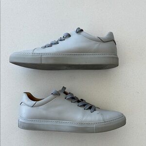 M. Gemi - Gray Minimalist Leather Sneakers
